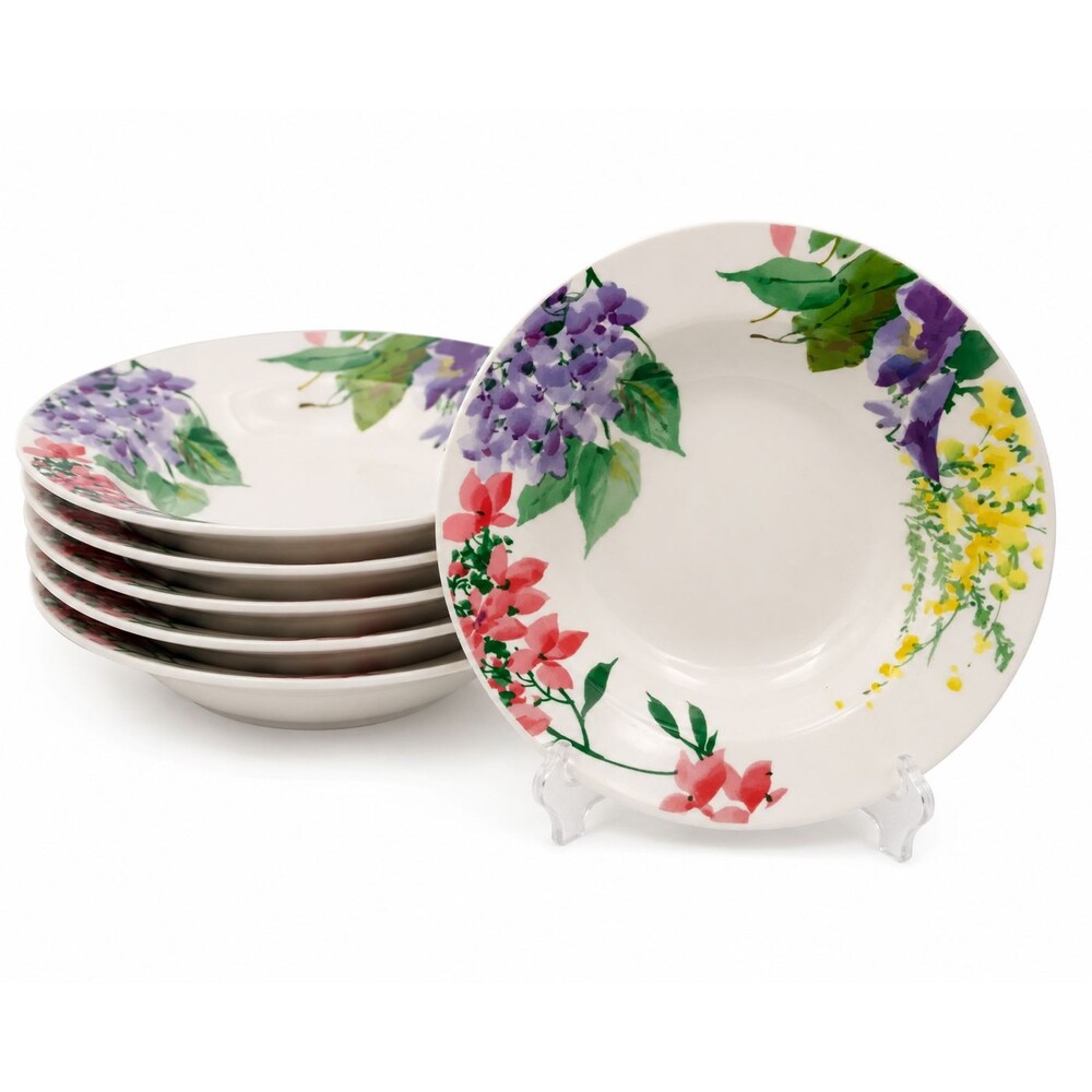 Savoir Vivre Meadow Splendor Soup Bowl Set of 6 Oven To Table YA053